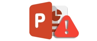 Иконка сбой активации PowerPoint
